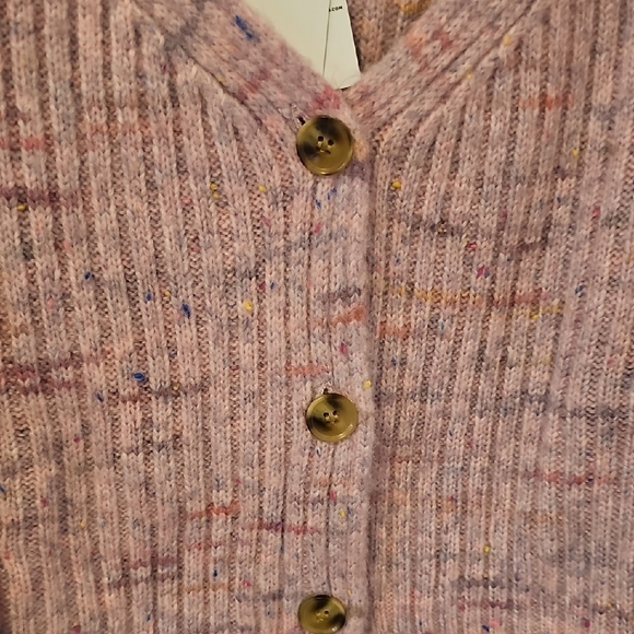 BP Pink Ribbed Button-Up Cardigan - Picture 2 of 5
